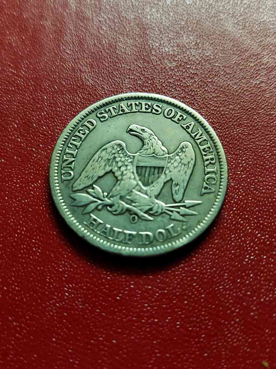 Great US 1858o Seated Liberty Half 90 Silver Dollar - Brooklyn, New York - FleaMarketBay