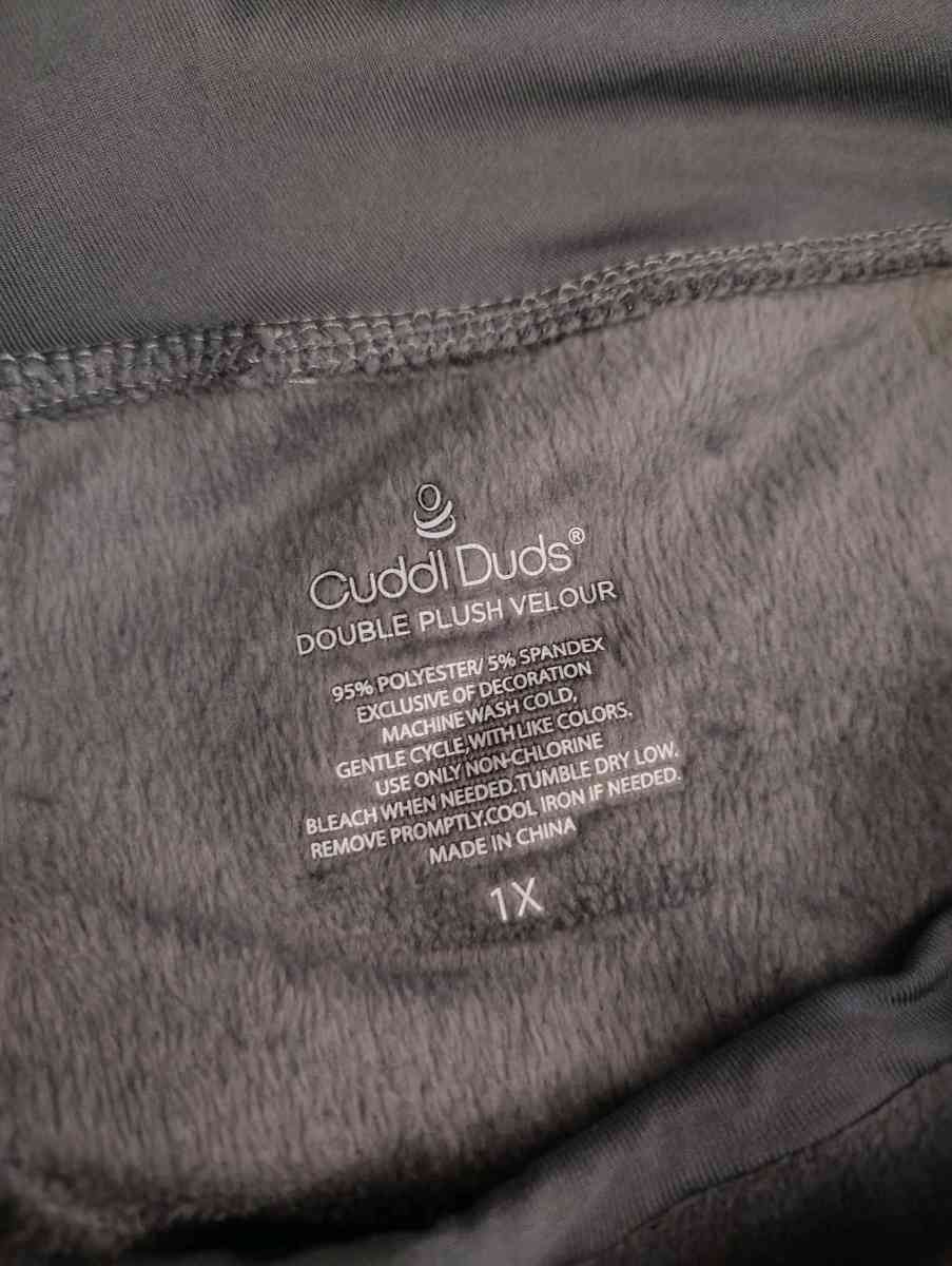Cuddl Duds Womens Gray Double Plush Velour Pajama Pants - Davidson, North Carolina - FleaMarketBay
