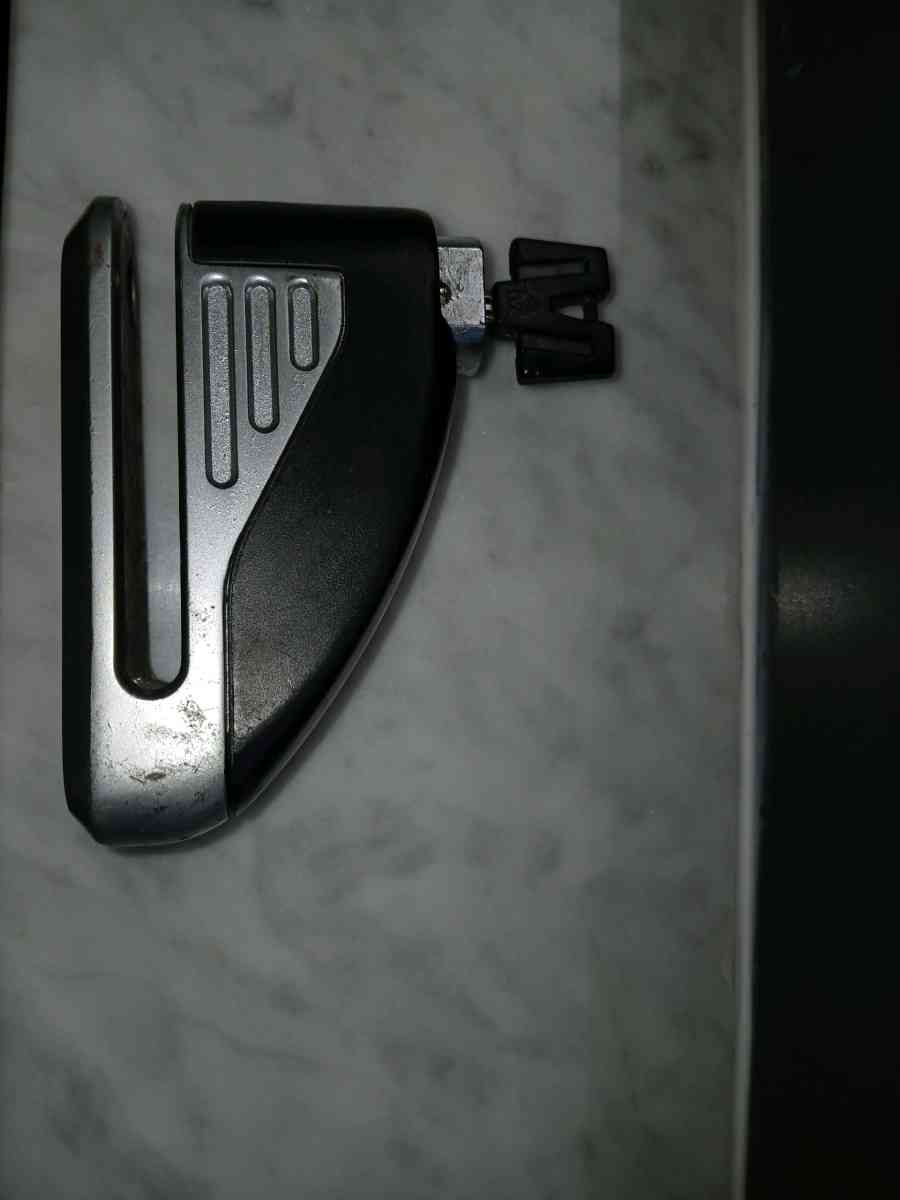 Antitheft padlock for disk brake with key lock for bicycle b