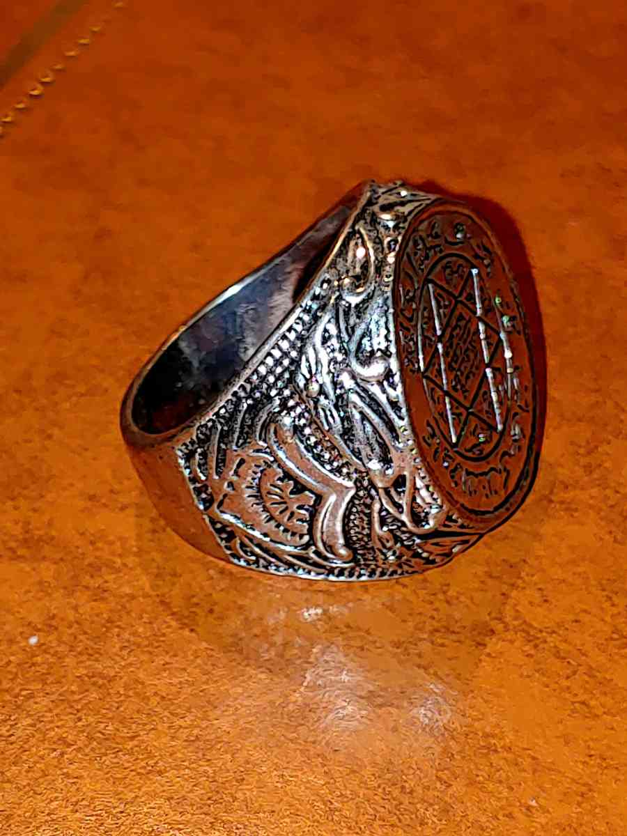 GREAT JEWISH RELIGION DAVID STAR MASCOT LUCKY RING Size 9 - Brooklyn, New York - FleaMarketBay