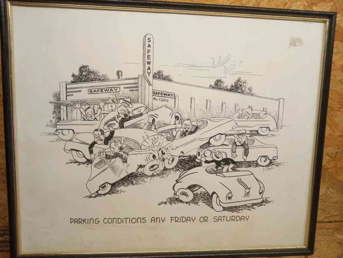 retro drive in sketch - Canon City, Colorado