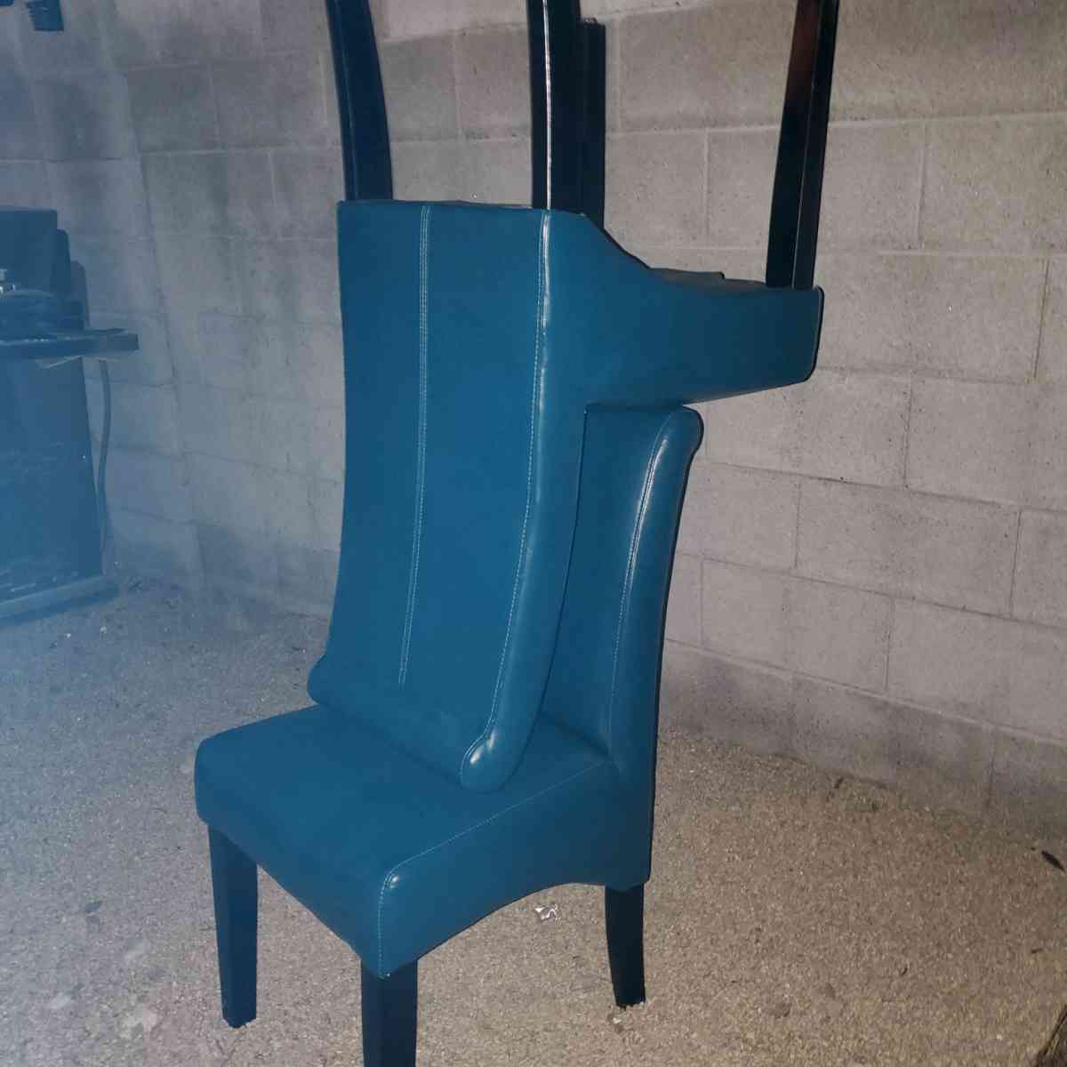 Faux Leather High Back Dining Chairs - Phoenix, Arizona - FleaMarketBay