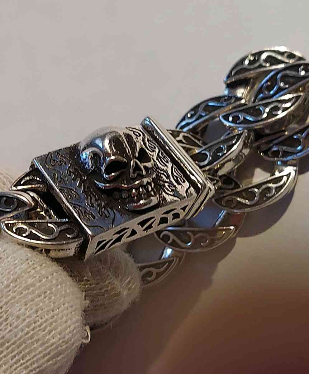 NEW ART HANDMADE SILVER PLATED BRACELET  22 CM542 GR - Brooklyn, New York - FleaMarketBay