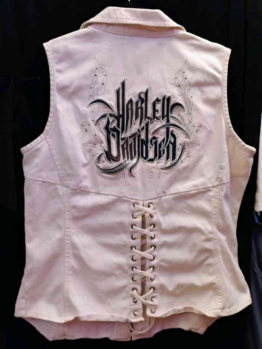 Harley Davidson cotton zip up vest size xlarge - New Port Richey, Florida