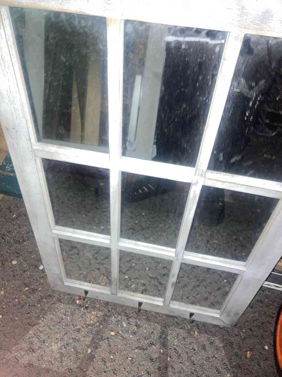 Vintage Window Frame Mirror