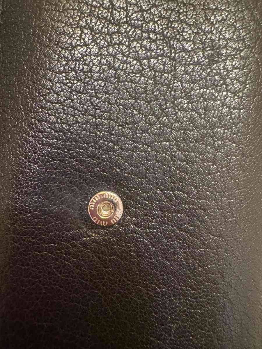 Miu Miu black leather studded wallet - Ridgewood, New York - FleaMarketBay