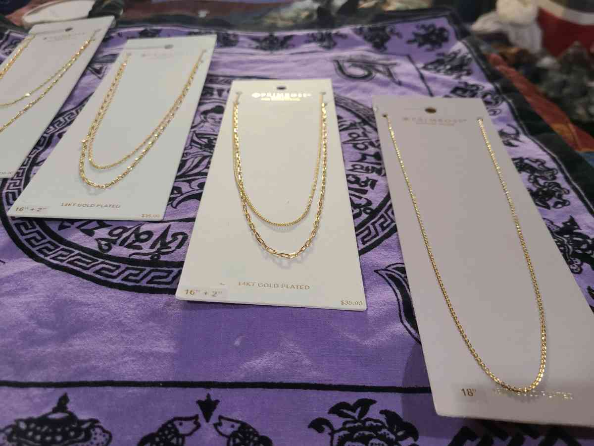 14k 18k Gold Plated Chains - San Antonio, Texas - FleaMarketBay
