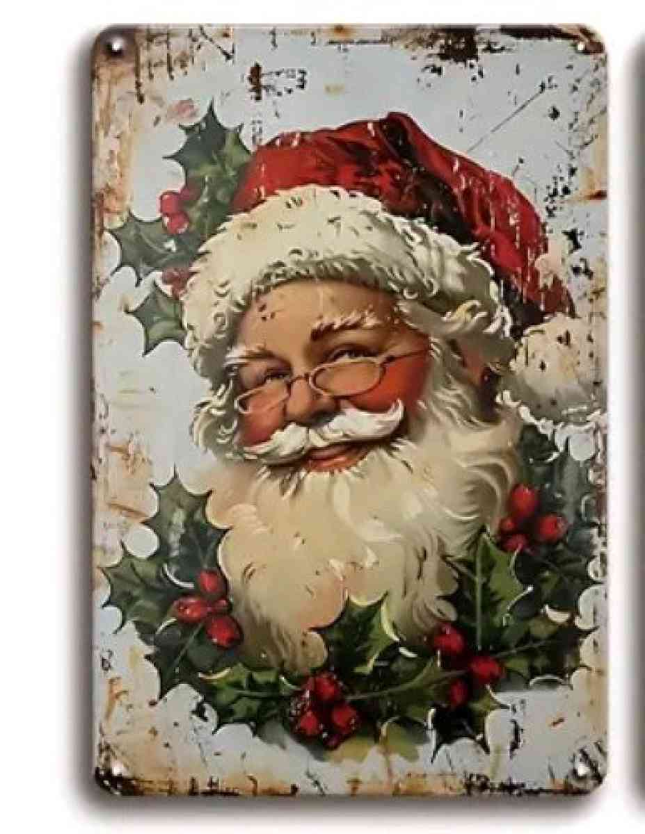 Rustic Santa Metal Wall Decor - Palm Bay, Florida