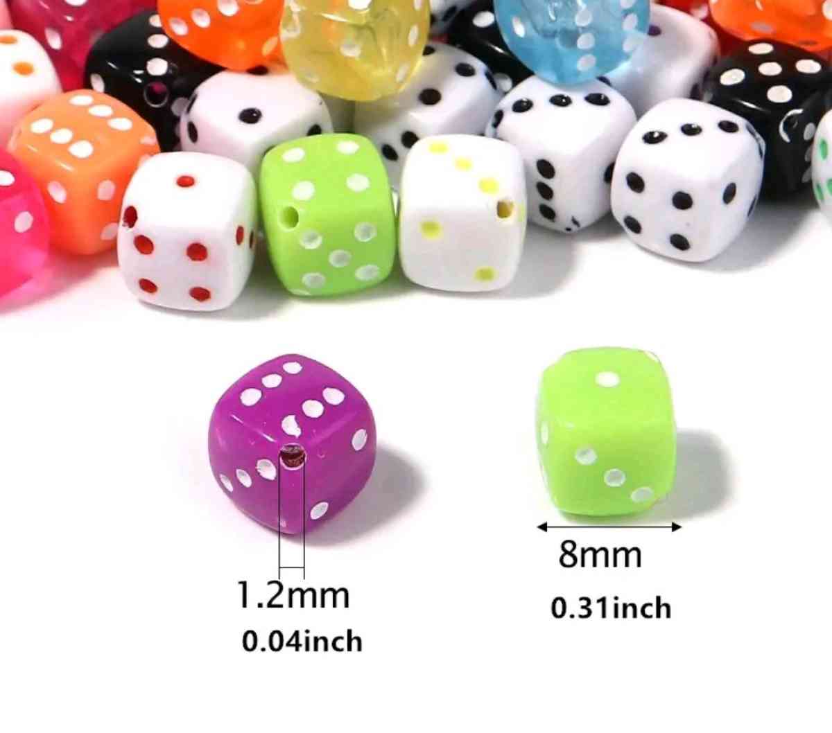 Casino Orange Dice Lucky Charm Hookstyle Earrings - Newport News, Virginia - FleaMarketBay