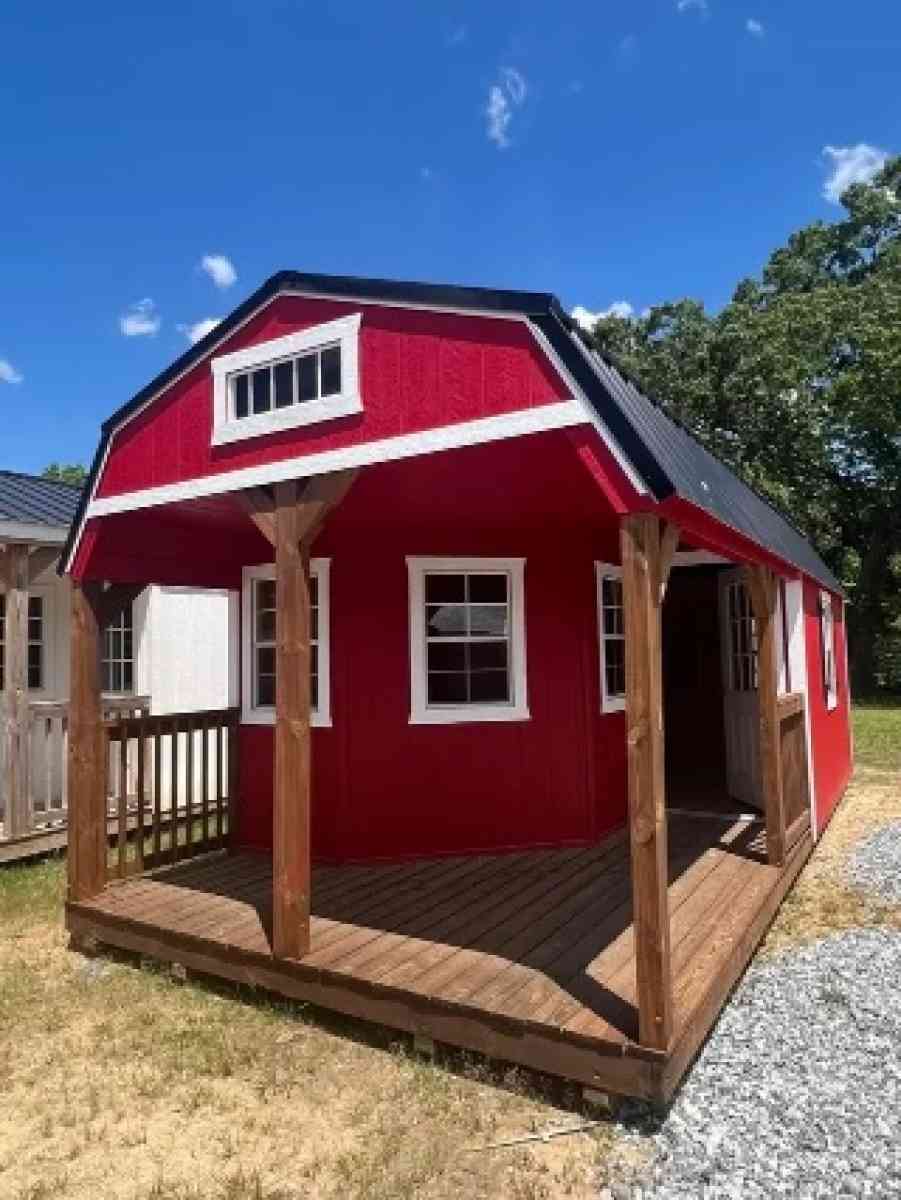 Deluxe Lofted Barn Cabin 12x24 - Starr, South Carolina - FleaMarketBay