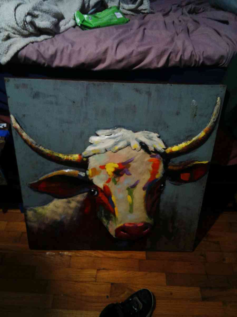 metal 3d bull pic painting - Fayetteville, North Carolina
