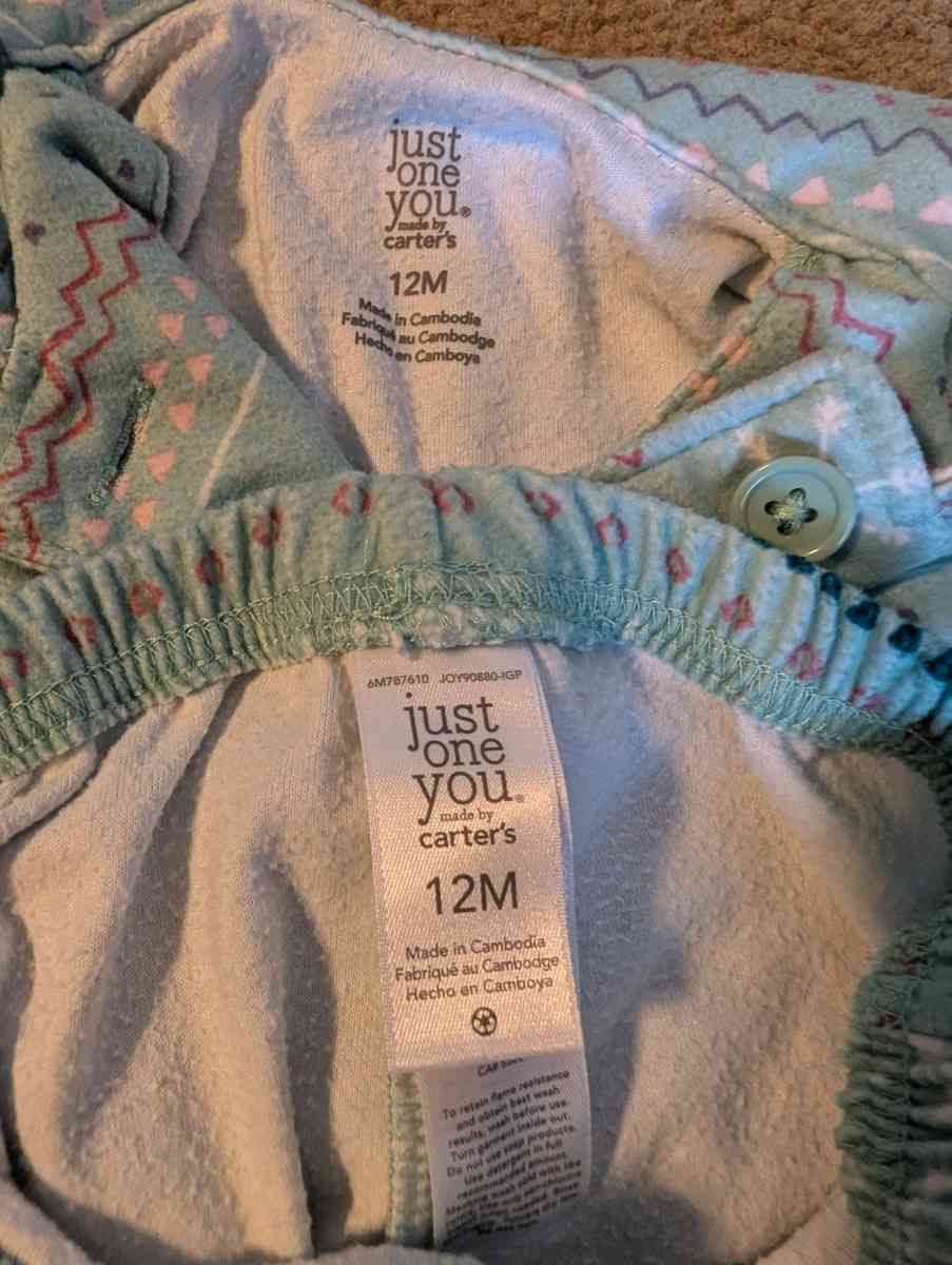 Blue winter baby pajamas - Savannah, Georgia - FleaMarketBay