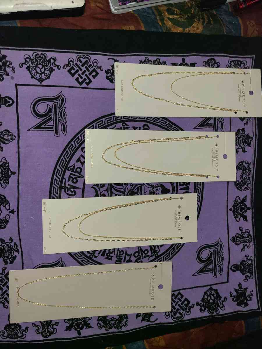 14k 18k Gold Plated Chains - San Antonio, Texas - FleaMarketBay