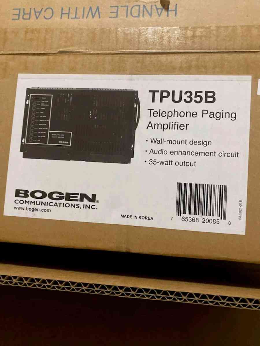 Bogen TPU35B 35W Paging Amplifier - San Jose, California - FleaMarketBay