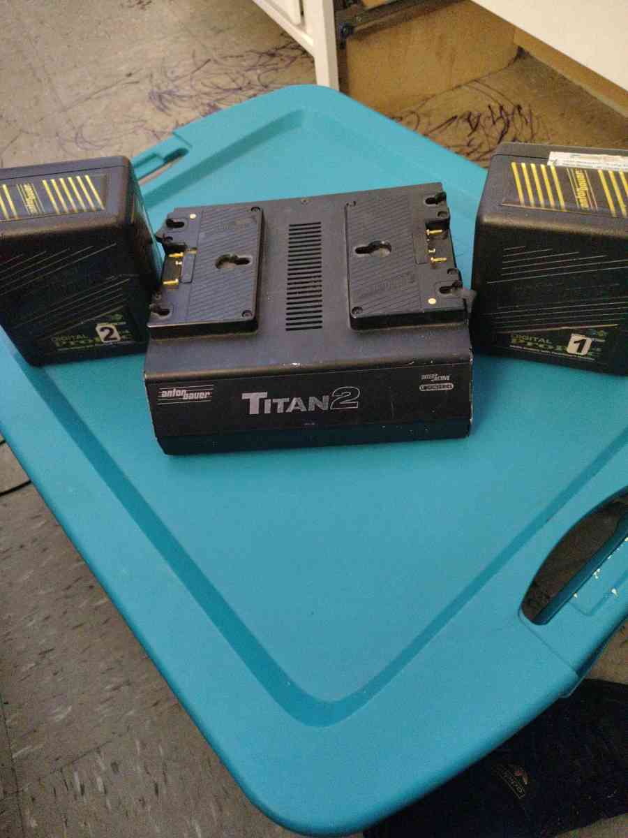 Anton Bauer Titan 2 Battery Charger with 2 battery packs - Flushing, New York - FleaMarketBay