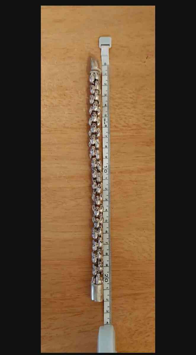 HANDMADE BRACELET HIPHOP SKULL KNITTING TIBETAN SILVER - Brooklyn, New York - FleaMarketBay