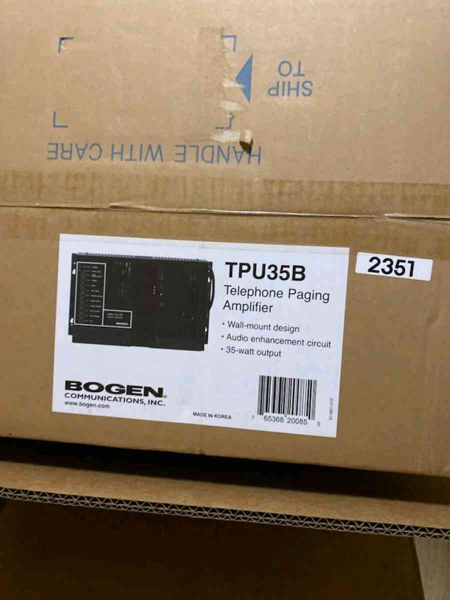 Bogen TPU35B 35W Paging Amplifier - San Jose, California