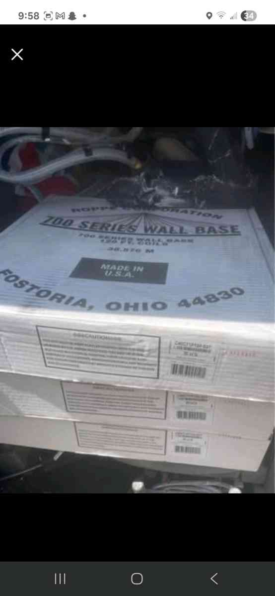 rubber baseboard and adhesive glue - Gaston, South Carolina - FleaMarketBay