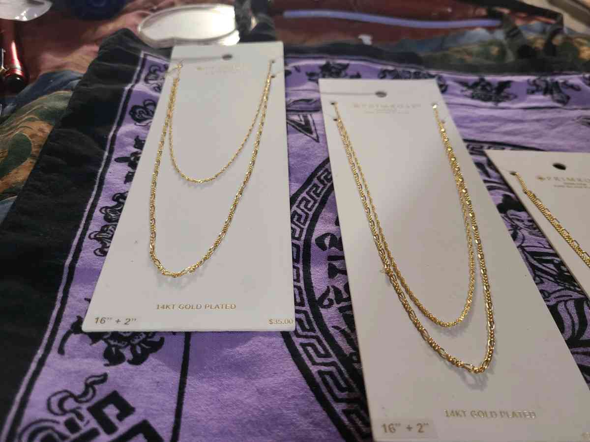 14k 18k Gold Plated Chains - San Antonio, Texas - FleaMarketBay
