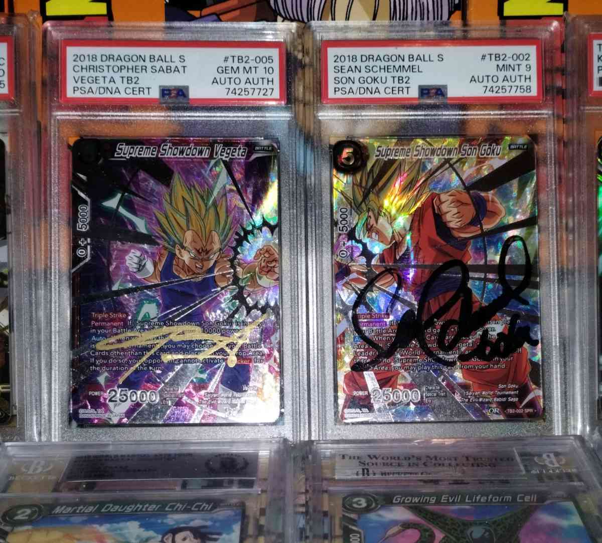Goku and Vegeta autographed - Elmira, New York