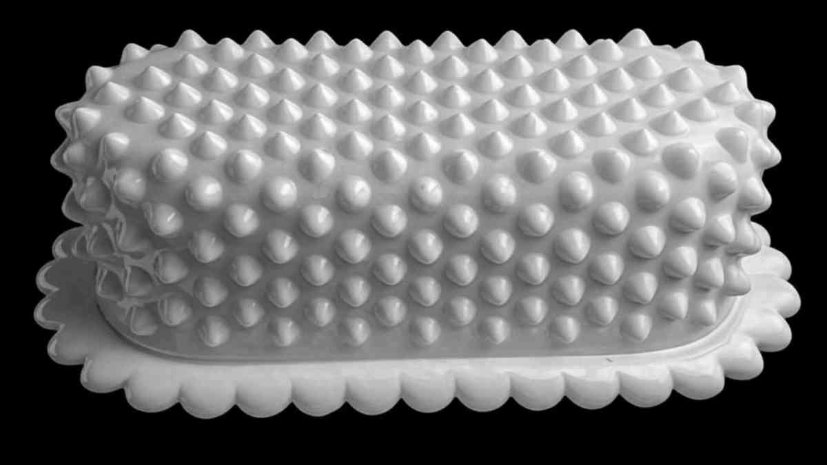 Fenton Hobnail Milk Glass Butter Dish - Graniteville, South Carolina