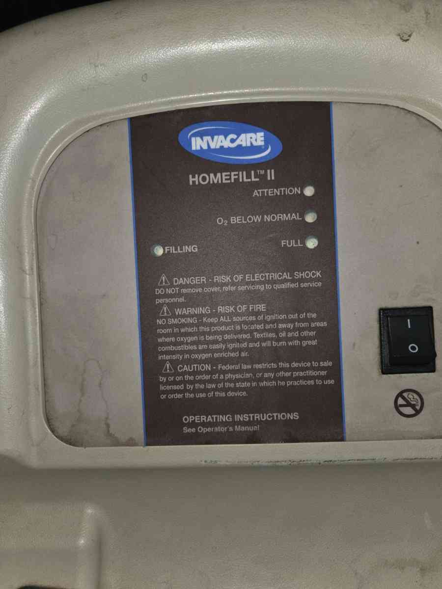 Invacare Homefill 2 O2 machine bottle filler and 2 O2 tanks - Phoenix, Arizona - FleaMarketBay