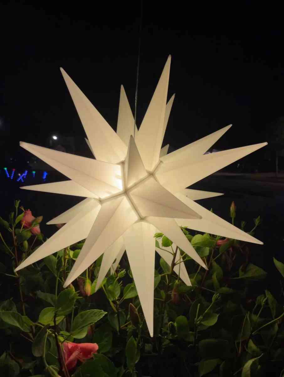 22Moravian Star Light  Durable PVC  Christmas decorations - Lancaster, Pennsylvania - FleaMarketBay