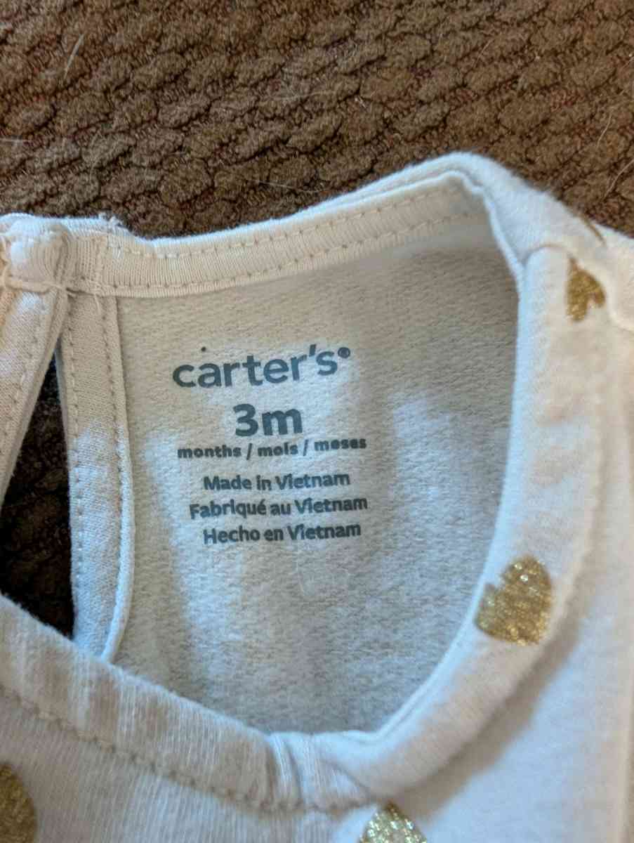 Baby dress with gold hearts - Savannah, Georgia - FleaMarketBay