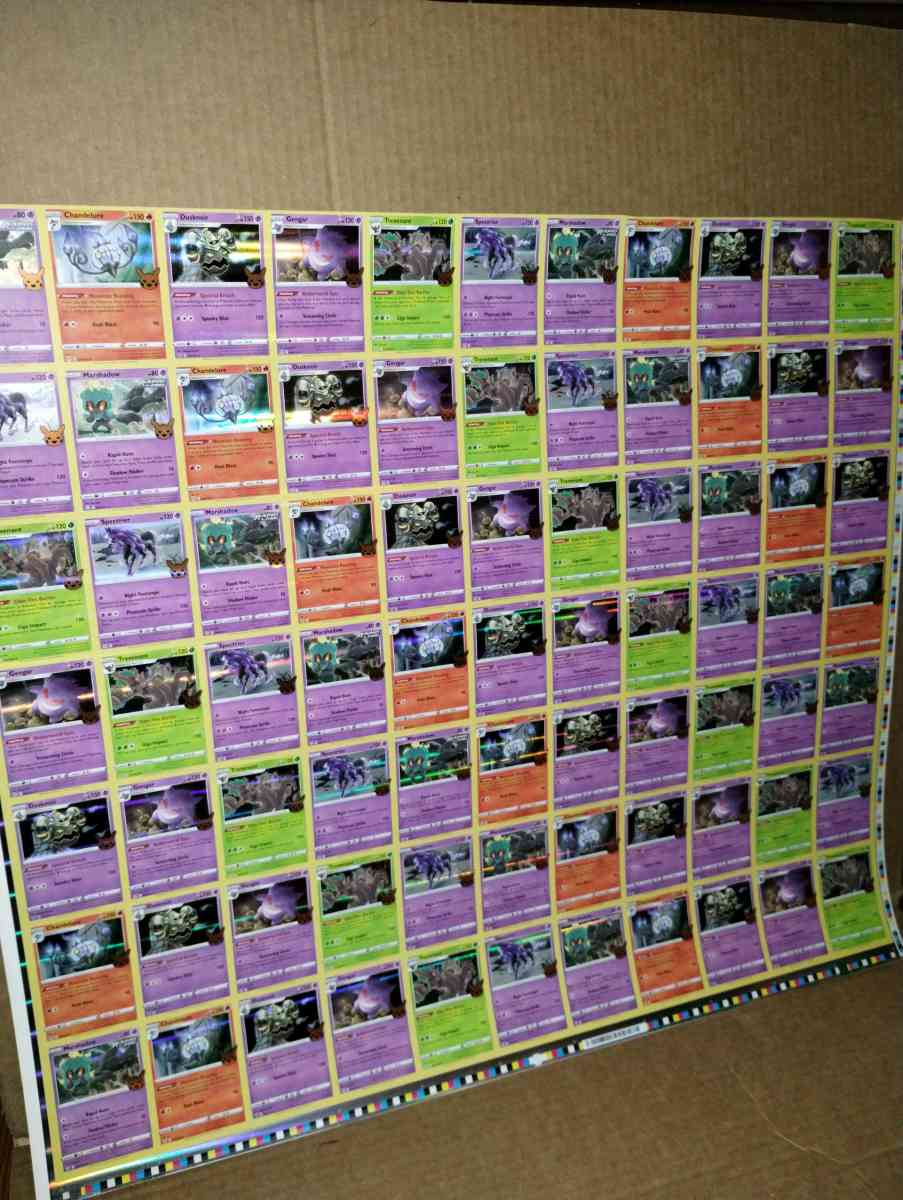 Pokemon sheet - Elmira, New York