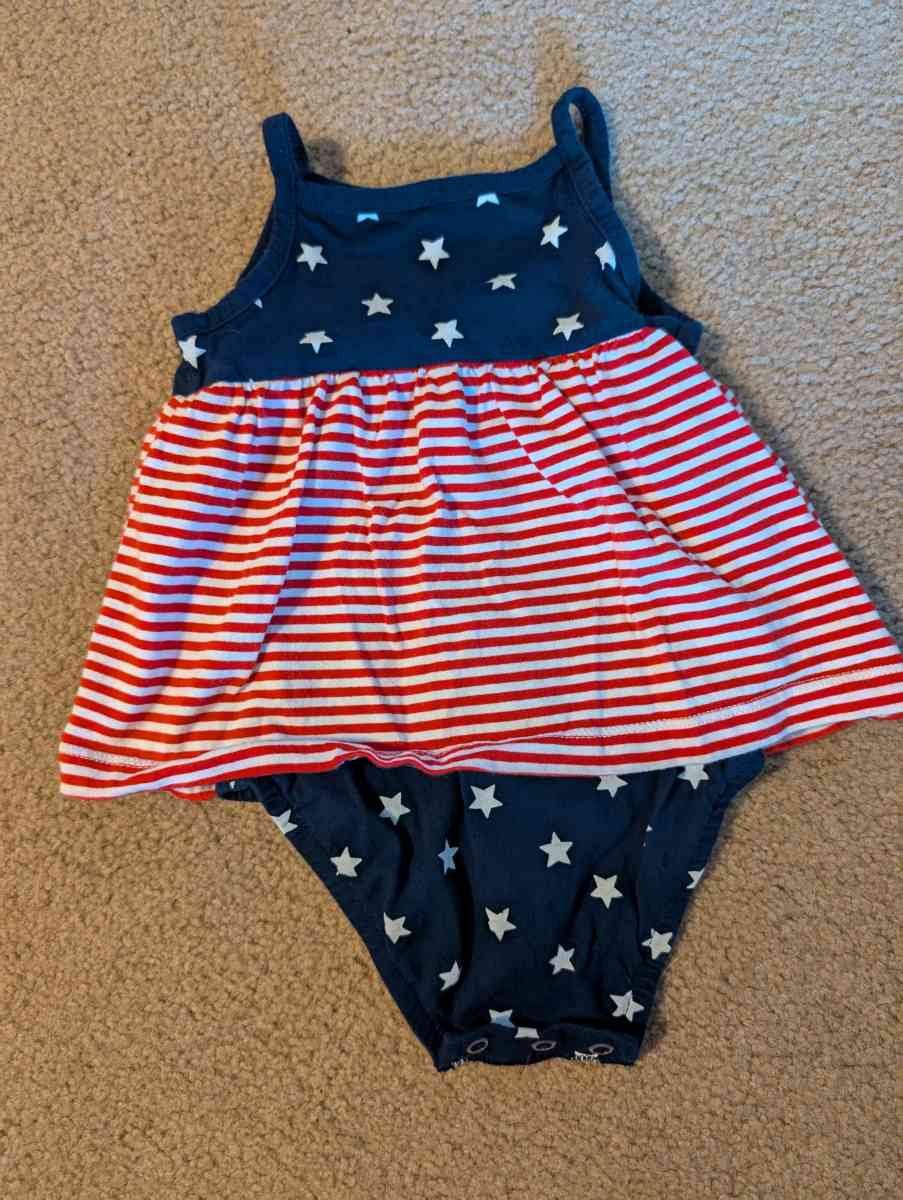 Baby 4th of July onesie dress - Savannah, Georgia