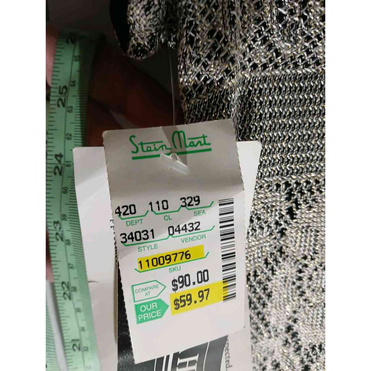 Jessica Howard metallic gold  lace overlay black  mid si - Lancaster, Ohio - FleaMarketBay