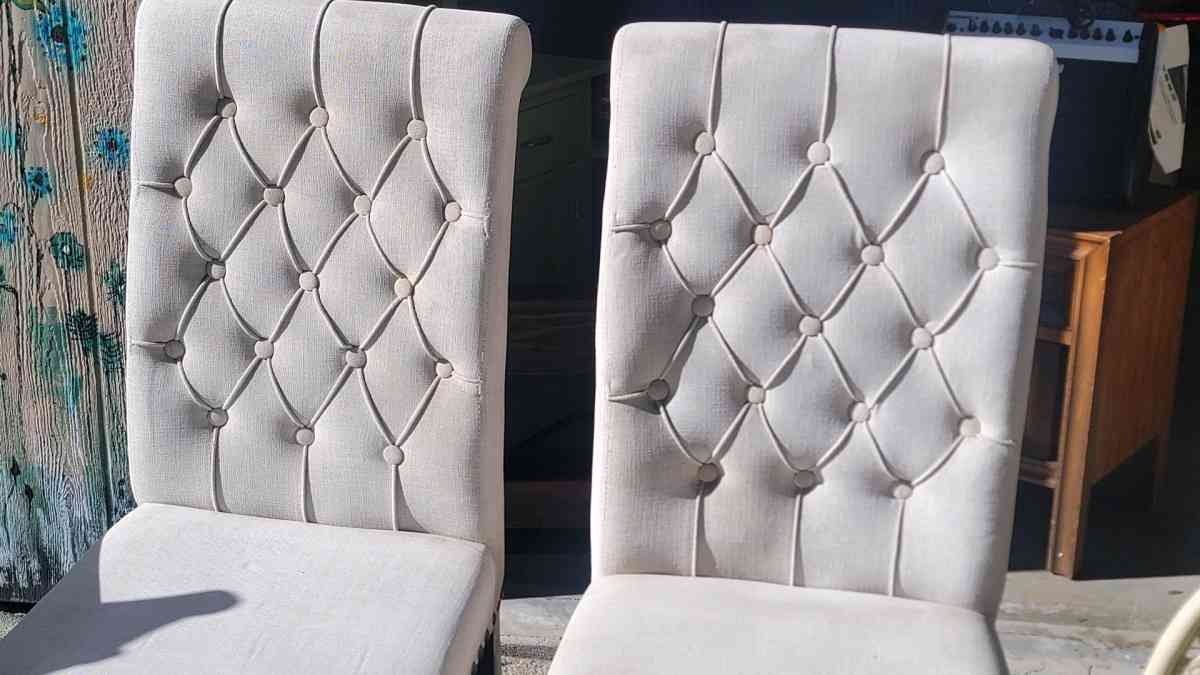 Pair of cloth chairs - Studio City, California