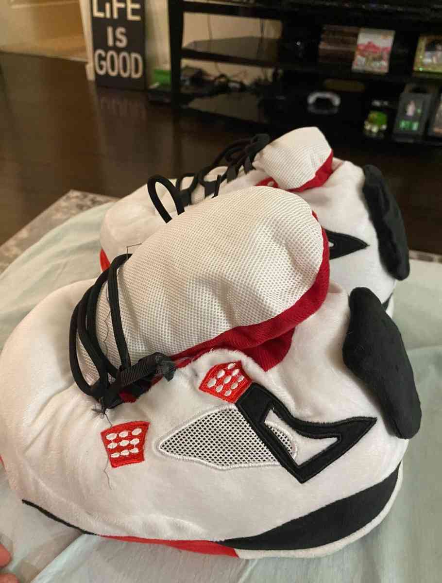 Plush Sneaker Slippers  Cozy Jordan Style Slippers - Mill Creek, Washington