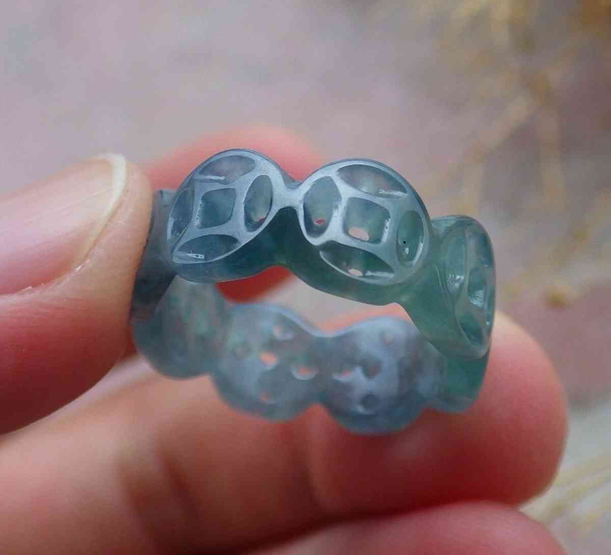 Certificate Jadeite Jade Green Ring Old Money Coin size6 - Pasadena, California