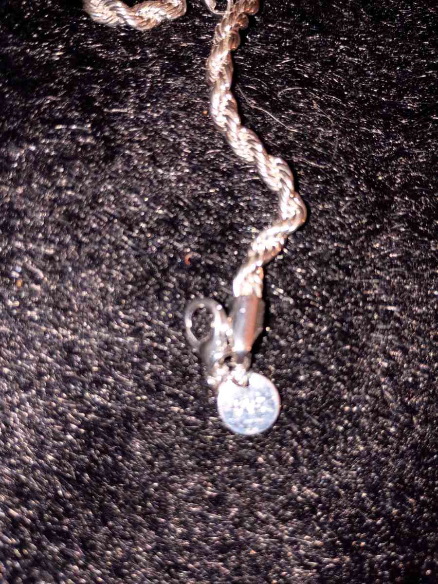 925 sterling silver twisted rope necklace - Cleveland, Tennessee - FleaMarketBay