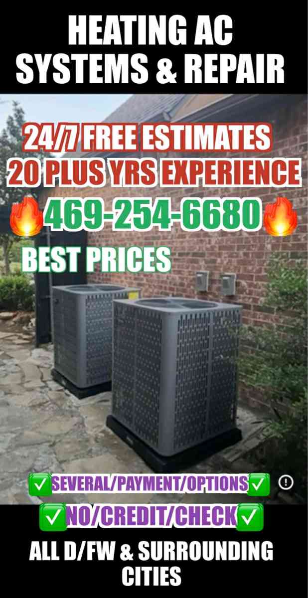 heating system services appliances Homeemprovement - Dallas, Texas - FleaMarketBay