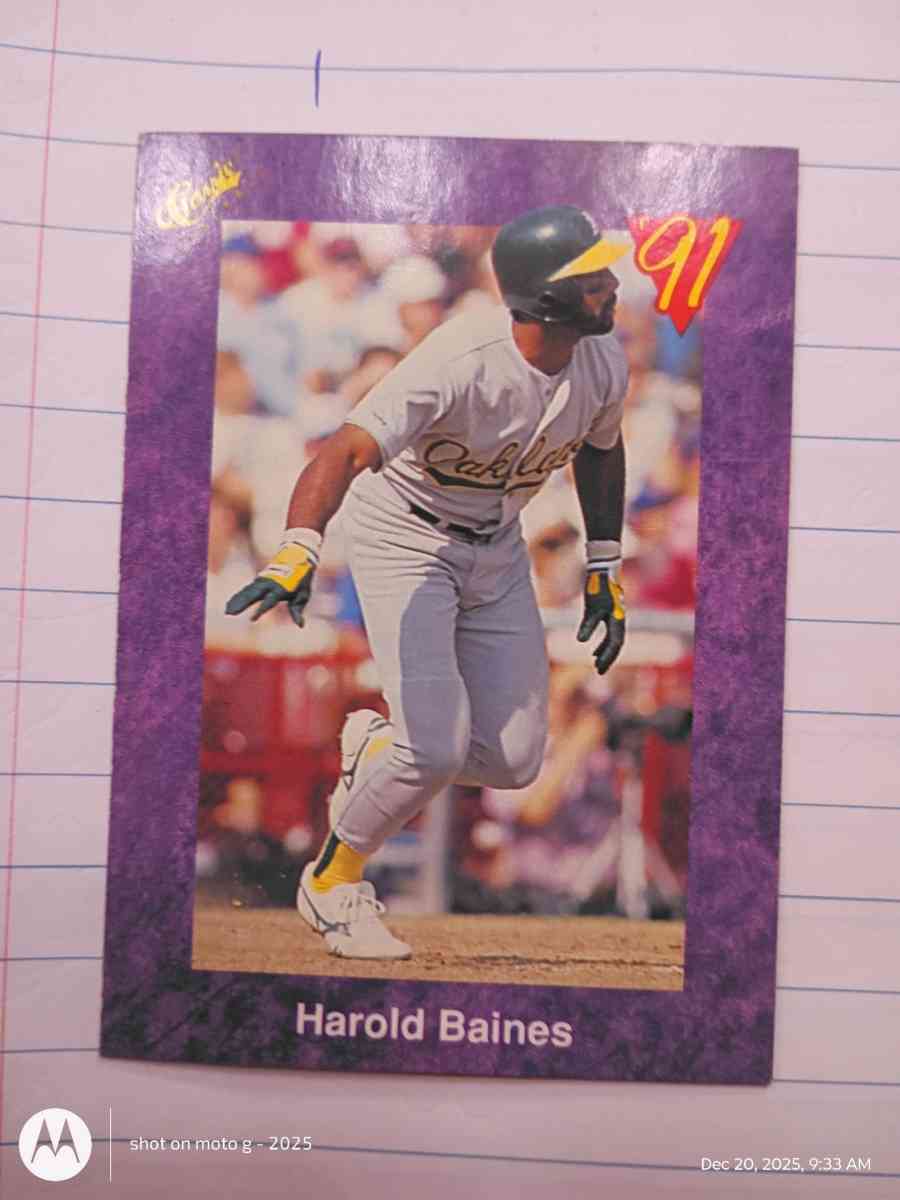 Harold Baines card 13 - Saint Landry, Louisiana