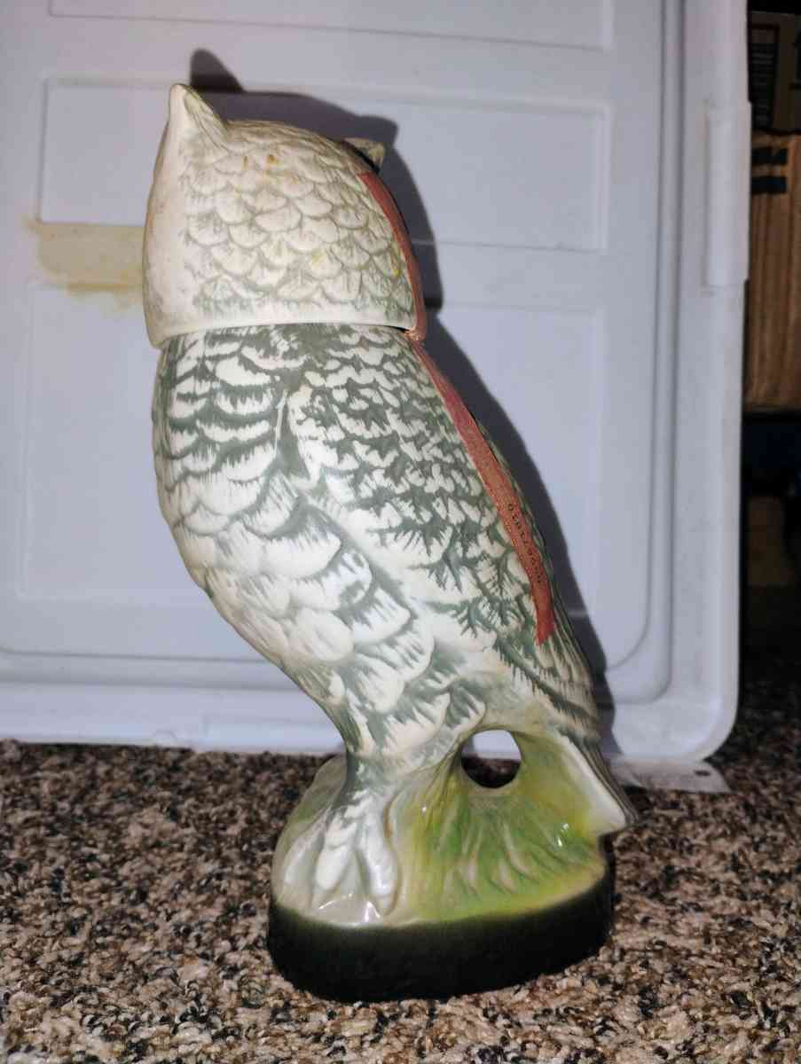 1979  collectible Jim Beam owl decanter empty  flawless - Omaha, Nebraska - FleaMarketBay