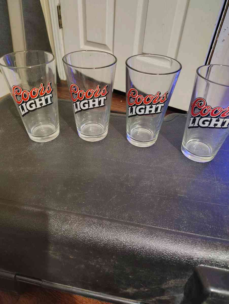Set of 4 Coors Light Glasses - Nashville, Tennessee