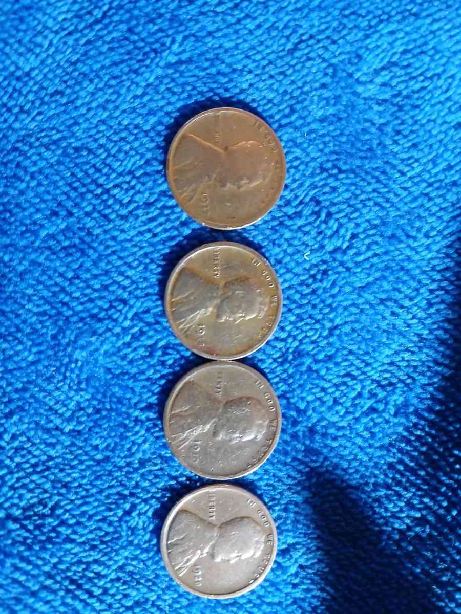 lot of 4 Lincoln wheat pennies - Bakersfield, California