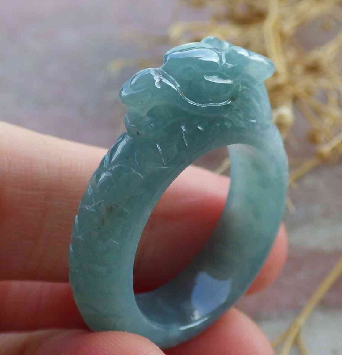 Certificate Jadeite jade  Burmese  Dragon size10 - Pasadena, California - FleaMarketBay