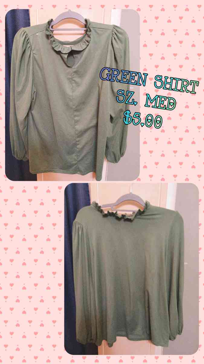 Womans Green Shirt - Carbondale, Illinois