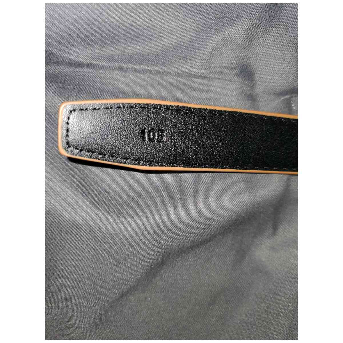 Elegant Brown Leather Montaigne Belt with Silver Accents By - Chester Gap, Virginia - FleaMarketBay