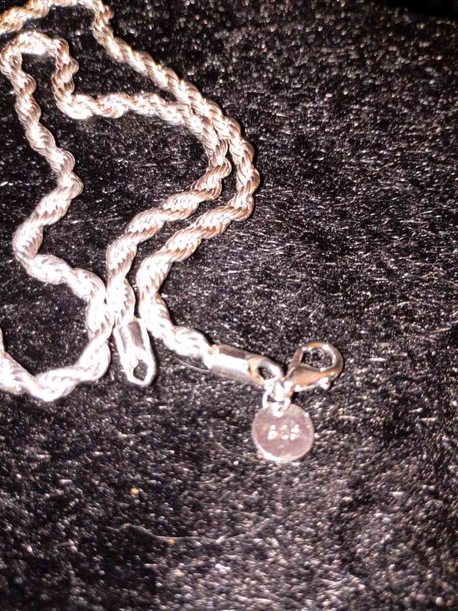 925 sterling silver twisted rope necklace - Cleveland, Tennessee - FleaMarketBay