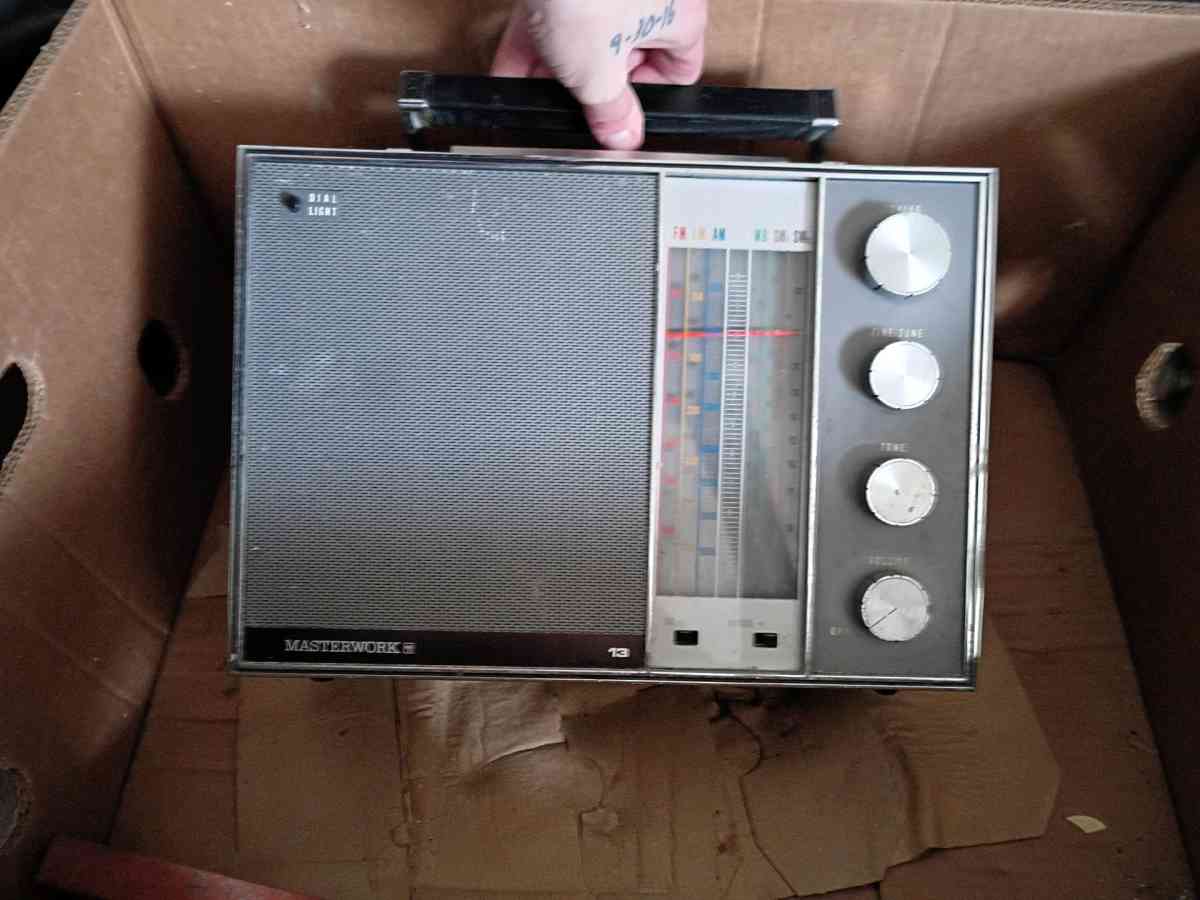 Big Antique Sketchbook and Antique Radio - Columbia, Missouri - FleaMarketBay