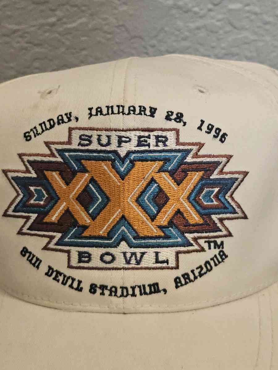 Vtg 90s Superbowl XXX Snapback Hat - Tulsa, Oklahoma - FleaMarketBay