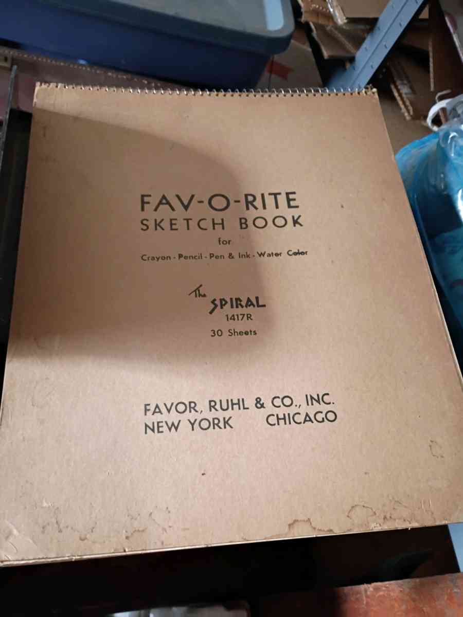 Big Antique Sketchbook and Antique Radio - Columbia, Missouri - FleaMarketBay