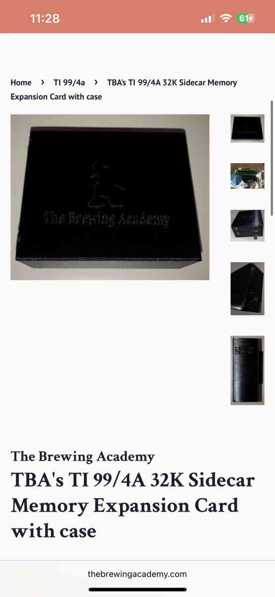 The Brewing Company Ti994a 32K Expansion Sidecar  Atari adap - Piscataway, New Jersey - FleaMarketBay