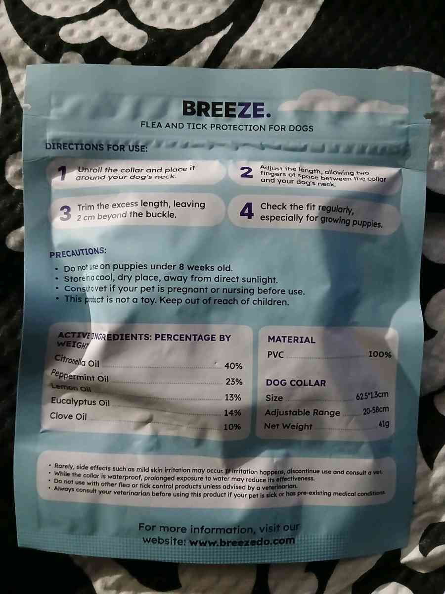 Breeze Flea and Tick Collar for dogs - Circleville, Ohio - FleaMarketBay