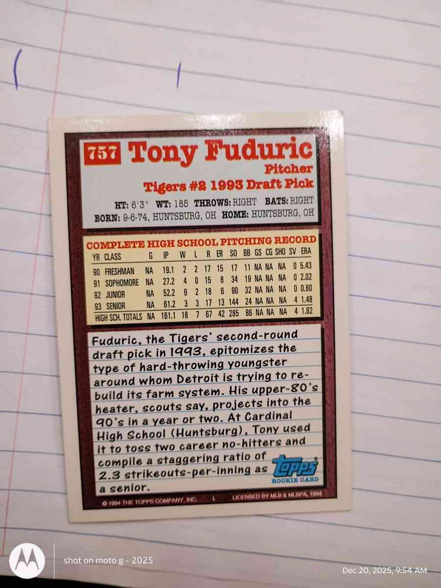 Tony Fuduric card 757 - Acme, Louisiana - FleaMarketBay
